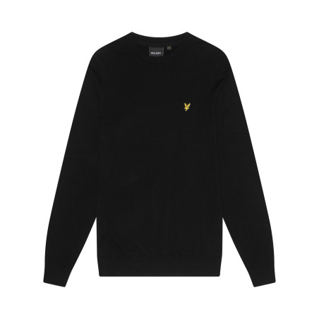 Jersey Neck Jumper Jet Black LYLE&SCOTT
