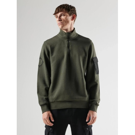 Sudadera Quarter Zip Logo MA.STRUM