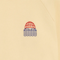Sudadera Mini to the Sea Cream BASK