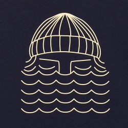 Camiseta To the Sea Navy BASK