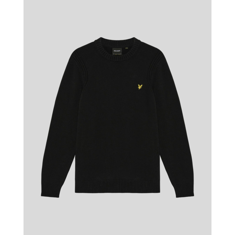 Jersey Rib Insert Crew Neck Jumper LYLE & SCOTT